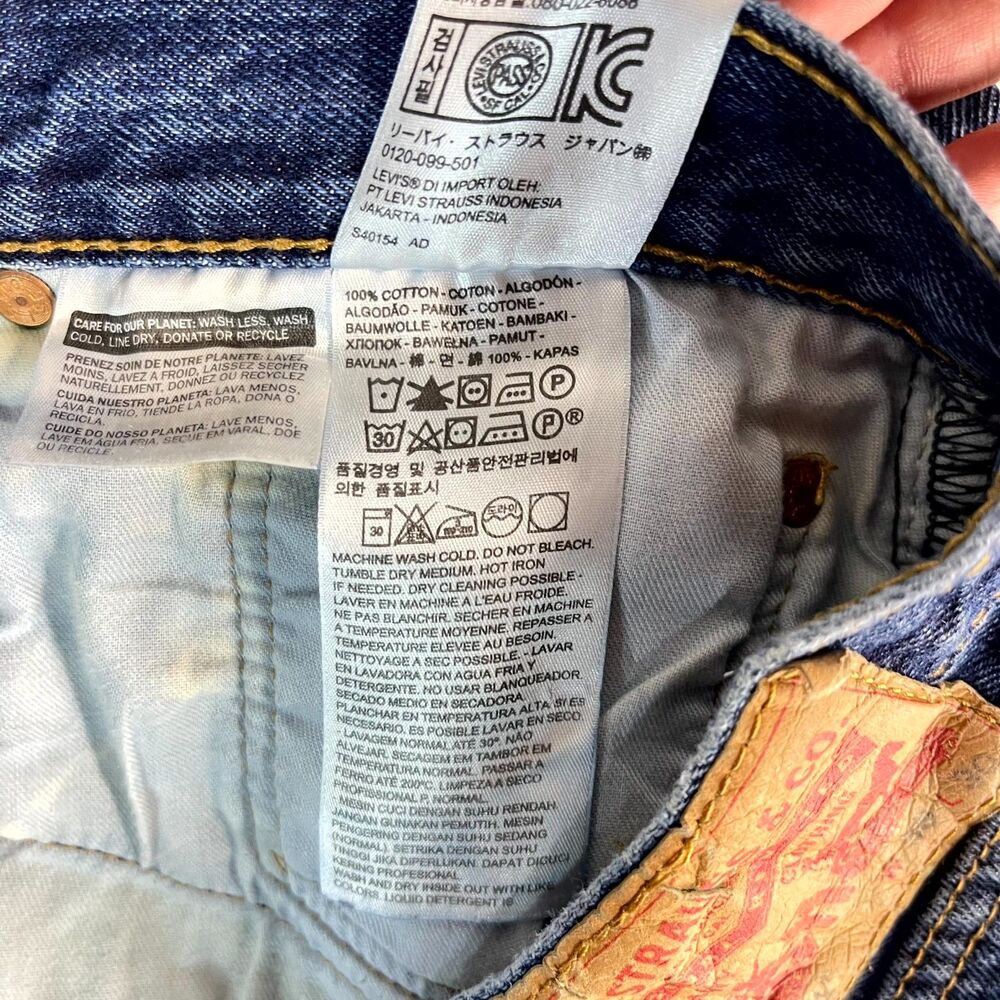 Levi Strauss & Co. 501 xx Button Front Blue Jeans Mens Size 38 x 30 - Picture 9 of 12